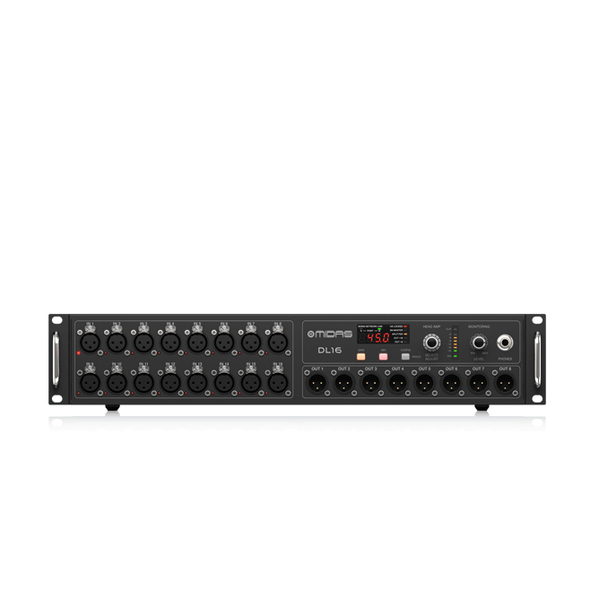 Dl16 Midas Box I/o Midas Stage Box DL16 -16 Input, 8 Output